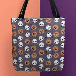 Halloween kawaii patroon tote bag