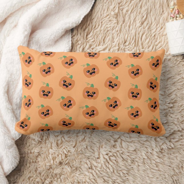Halloween Kawaii Pompoenen Patroon Kussen (Deken)