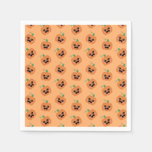Halloween Kawaii Pompoenen Patroon Servet