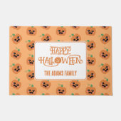 Halloween Kawaii Pumpkins Patroon Deurmat (Voorkant)