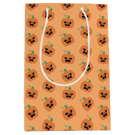 Halloween Kawaii Pumpkins Patroon Medium Cadeauzakje
