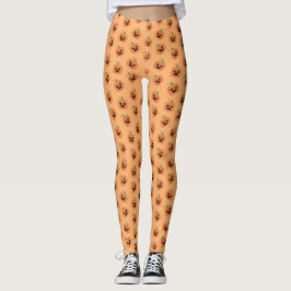 Halloween Kawaii Pumpkins Pattern Leggings