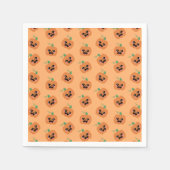 Halloween Kawaii Pumpkins Pattern Servet (Voorkant)