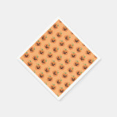 Halloween Kawaii Pumpkins Pattern Servet (Hoek)