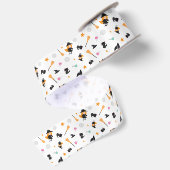 Halloween Kawaii Retro Heks Disco Bal Satijnen Lint (Achterkant)
