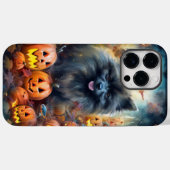 Halloween Keeshond met Pumpkins Scary Case-Mate iPhone Case (Achterkant (horizontaal))