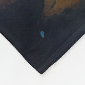 Halloween Keeshond met Pumpkins Scary Fleece Deken (Hoek)