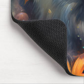 Halloween Keeshond met Pumpkins Scary Muismat (Hoek)