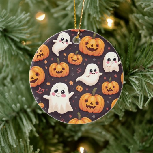 Halloween Keramisch Ornament (Boom)