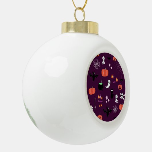 Halloween Keramische Bal Ornament (Links)