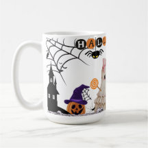 Halloween keramische mok, Halloween spook mok
