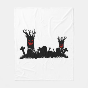 Halloween Kerkhof Fleece Deken