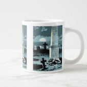  Halloween, kerkhof met graven Grote Koffiekop (Rechts)