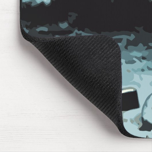  Halloween, kerkhof met graven Muismat (Hoek)