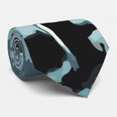  Halloween, kerkhof met graven Stropdas (Opgerold)