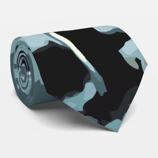  Halloween, kerkhof met graven Stropdas (Opgerold)