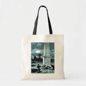  Halloween, kerkhof met graven Tote Bag (Voorkant)