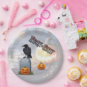 Halloween Kerkhof Papieren Bordje (Feest)