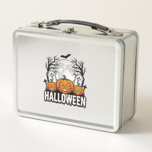 Halloween Kerkhof Pompoen Vintage Gravure Ontwerp