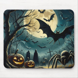 Halloween Kerkhof Scene Muismat