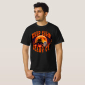 Halloween kerkhof schattige geest en Jack-O-Lanter T-shirt (Voorkant volledig)