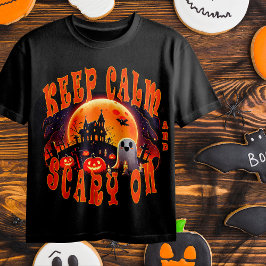 Halloween kerkhof schattige geest en Jack-O-Lanter T-shirt