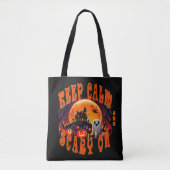 Halloween kerkhof schattige geest en Jack-O-Lanter Tote Bag (Voorkant)