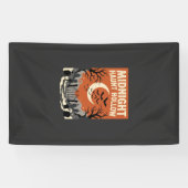 Halloween Kerkhof Verschrikking Spandoek (Horizontaal)