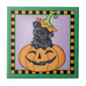Halloween Kerry Blue Terrier Tegeltje (Voorkant)