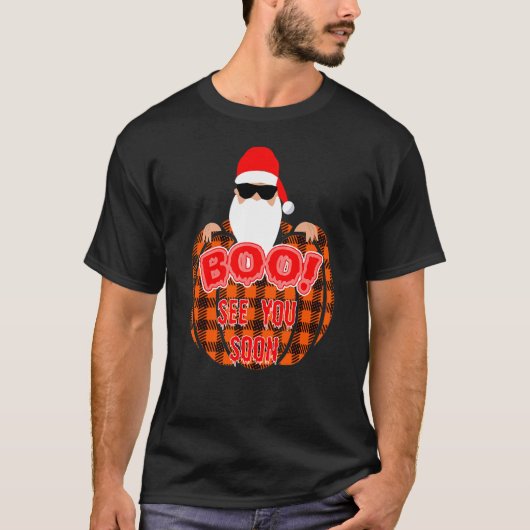 Halloween Kerstman T-shirt (Voorkant)