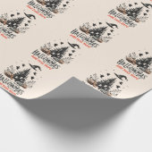 Halloween kerstmashup cadeaupapier (Hoek)