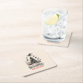 Halloween kerstmashup kartonnen onderzetters (Insitu)