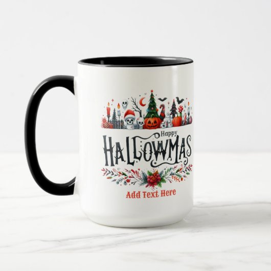 Halloween kerstmashup mok (Links)