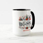 Halloween kerstmashup mok (Voorkant rechts)