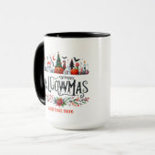Halloween kerstmashup mok (Voorkant links)