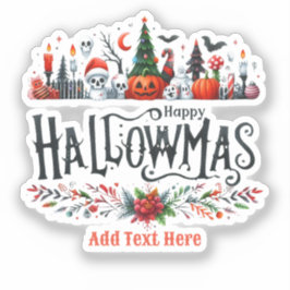 Halloween kerstmashup sticker