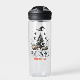 Halloween kerstmashup waterfles