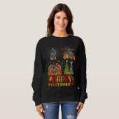 Halloween Kerstmis Blue Heeler Hond Hallothanksma Trui (Voorkant volledig)