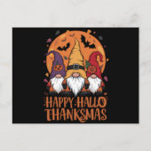 Halloween Kerstmis Gelukkig HalloBedanktMas Gnomen Briefkaart (Voorkant)