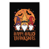 Halloween Kerstmis Gelukkig HalloBedanktMas Gnomen Foto Afdruk (Voorkant)