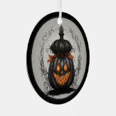 Halloween Kerstmis Metalen Ornament (Voorkant Rechts)