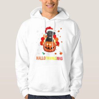 Halloween-Kerstmis op labrador Hoodie