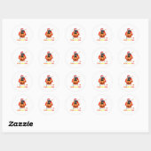 Halloween-Kerstmis op labrador Ronde Sticker (Vel)