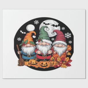 Halloween Kerstmis Thanksgiving Kabouters Klassiek Cadeaupapier