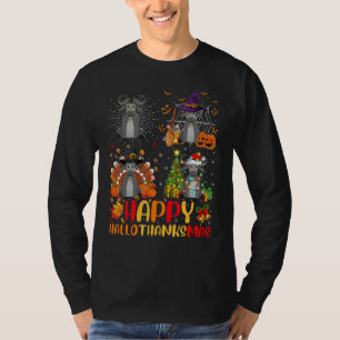 Halloween Kerstmis Waterbuffel Hallothanksmas T-shirt