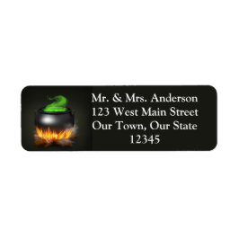 Halloween Ketel Retouradres Label