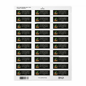 Halloween Ketel Retouradres Label (Full Sheet)