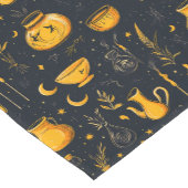 Halloween ketels en drankjes korte tafelloper (Hoek)