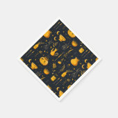 Halloween ketels en drankjes servet (Hoek)