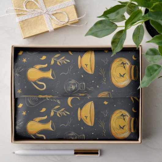 Halloween ketels en drankjes tissuepapier (Geschenk)